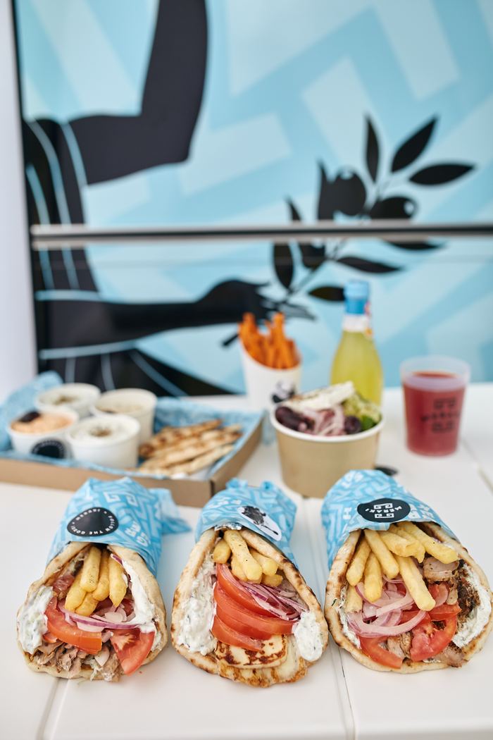 Három gyros pita