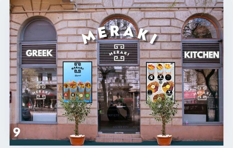 A Meraki oktogoni étterme